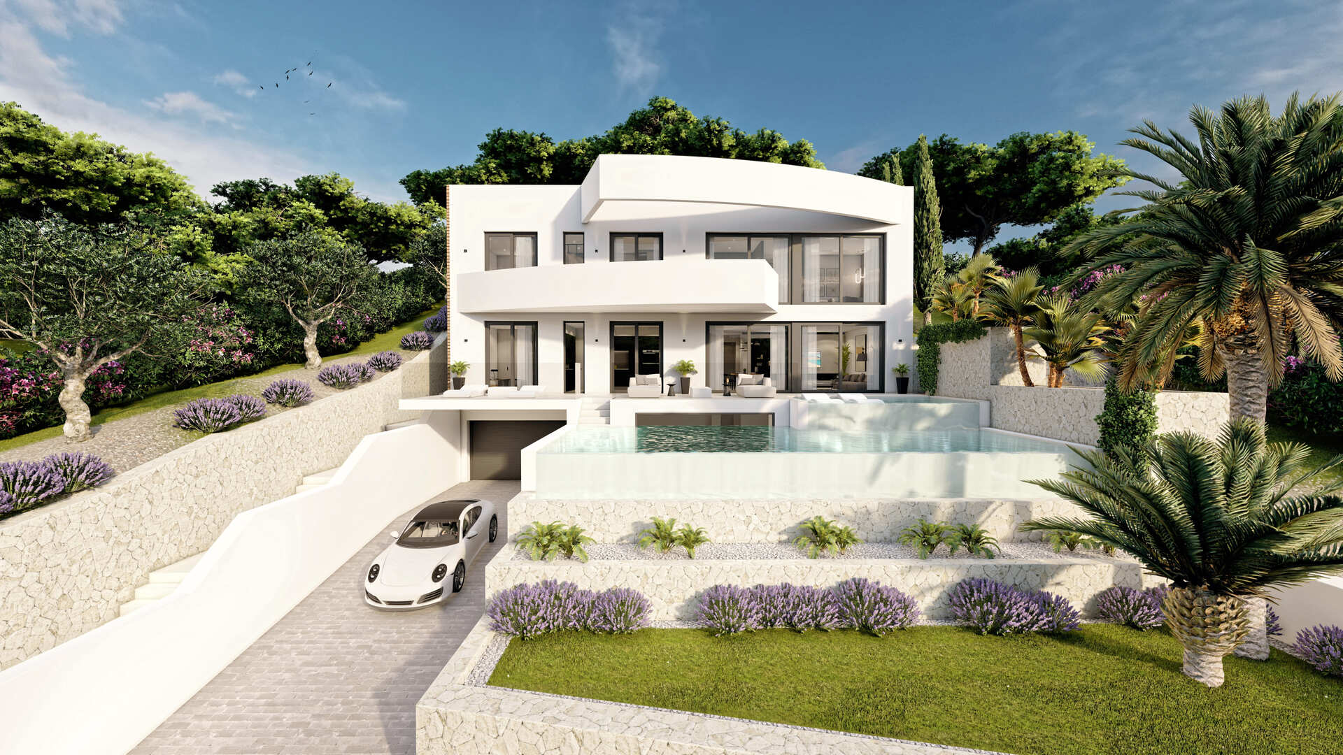 Located in the exclusive area of Altea, this villa offers a privileged setting with sea views, ideal - Image 1
