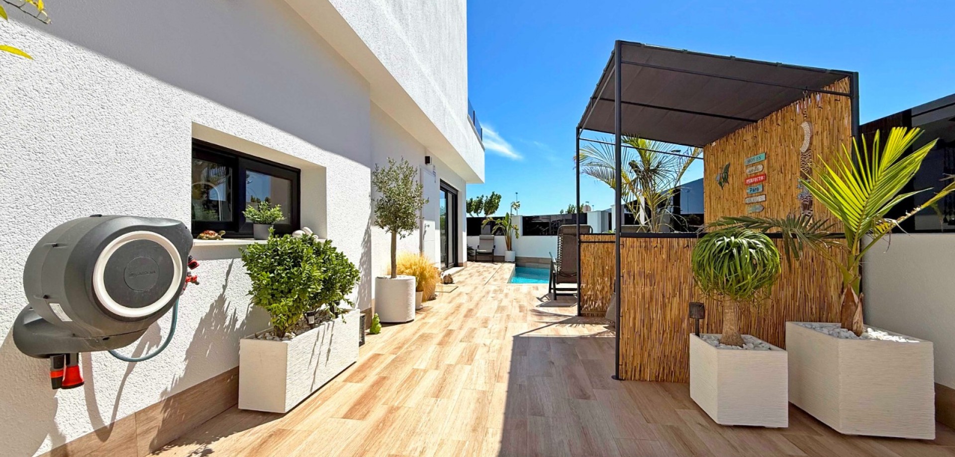 Step into contemporary comfort with this stylish, south-facing detached villa, built in 2024 and pre