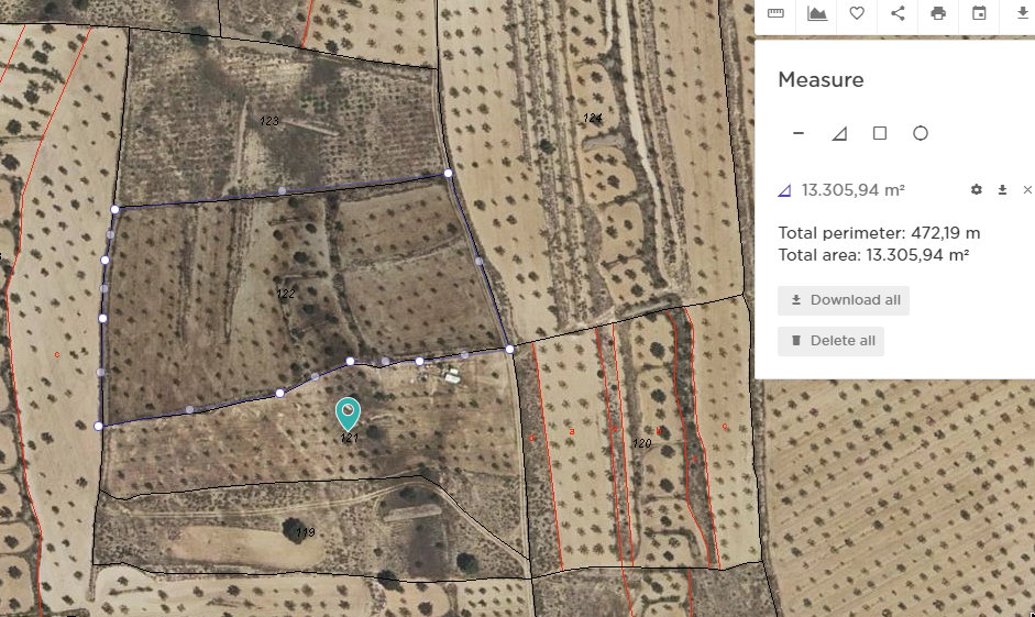 This legal building plot is located in Jumilla